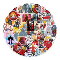 Adesivos Fullmetals Alchemists em vinil impermeável (50 unidades)