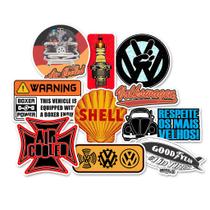 Adesivos Fusca Kombi Vidro Lata Carro Volkswagem 10 Unidades Stickers
