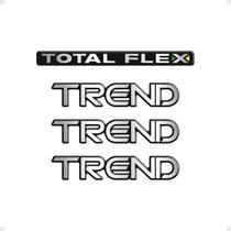 Adesivos Gol G4 Trend Emblema Total Flex Resinado - Genérico