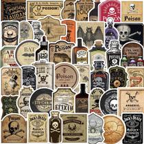 Adesivos Góticos De Bruxa Para Halloween, 50 Peças, Decalques Retrô De Terror Vintage Para DIY, Adesivos Góticos De Bruxa Para Halloween, 50 Peças, Decalques Retrô De Terror Vintage Para DIY,