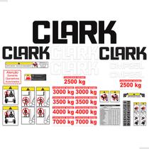 Adesivos Gráfico Para Empilhadeira Clark Cmp25l + Etiquetas