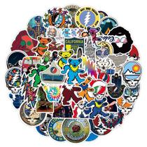 Adesivos Gratefuls Deads, vinil impermeável, anime, 50 unidades/lote