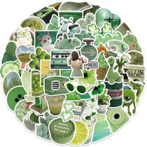 Adesivos Green Plants Anime Cartoon 60 unidades de PVC impermeável Adesivos Green Plants Anime Cartoon 60 unidades de PVC impermeável