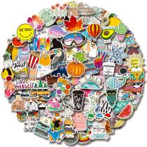 Adesivos Greingways - 100 Unidades Impermeáveis para Garrafas e Laptops