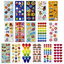 Adesivos Hallmark para crianças, pacote de 258 adesivos, 16 folhas Adesivos Hallmark para crianças, pacote de 258 adesivos, 16 folhas