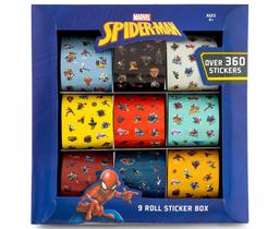 Adesivos Hasbro Spiderman 9 Rolls Over 360 Decalques Super Hero