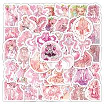 Adesivos Hatsune Miku, vinil impermeável, anime, 50 unidades Adesivos Hatsune Miku, vinil impermeável, anime, 50 unidades