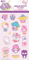 Adesivos Hello Kitty and Friends - Kit com Diversas Folhas