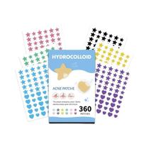 Adesivos Hidrocoloidais Coloridos Em Formato De Estrela E Coração Para Espinhas, Cobertura Invisível Adesivos Hidrocoloidais Coloridos Em Formato De Estrela E Coração Para Espinhas, Cobertura Invisível