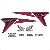 Adesivos Honda CG Titan 150 ESD 2014/2015 Moto Preta e Vinho