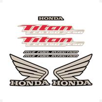 Adesivos Honda CG Titan 150 MIX ESD 11/13 Moto Preta e Bege - SPORTINOX