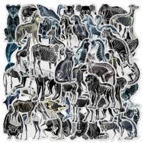 Adesivos impermeáveis, raios-X, esqueletos, pretos e brancos, 50 unidades