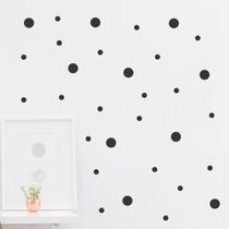 Adesivos Infantil De Parede 200 Bolinhas 4cm E 2cm
