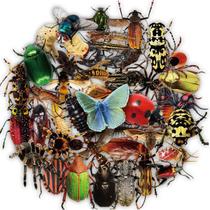 Adesivos Insect Anime Cartoon 50 peças de PVC impermeável para água Adesivos Insect Anime Cartoon 50 peças de PVC impermeável para água
