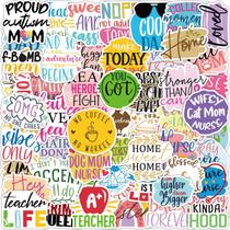 Adesivos Inspirational Quote 50 unidades coloridas e motivacionais Adesivos Inspirational Quote 50 unidades coloridas e motivacionais