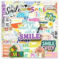 Adesivos inspirational Quote, 50 unidades de palavras positivas coloridas