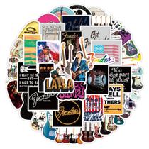 Adesivos, instrumento musical, 50 peças, decalques de vinil de desenho animado