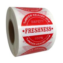 Adesivos invioláveis para entrega de alimentos Remarkable 2 cm vermelhos (500 unidades)