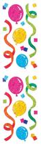Adesivos Jillson Roberts Prismatic Balloons Streamers x12