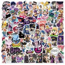 Adesivos JoJos Bizarres Adventures Adventures em vinil impermeável 100 unidades