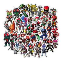 Adesivos Kamens Riders Anime 50 peças de PVC impermeáveis e à prova de sol Adesivos Kamens Riders Anime 50 peças de PVC impermeáveis e à prova de sol