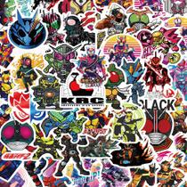 Adesivos Kamens Riders, vinil impermeável, anime, 50 unidades