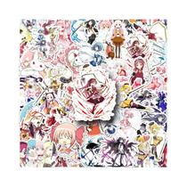Adesivos Kawaii Anime Puella Magi Madoka Magica 50 Peças Para Laptop, Telefone, Bicicleta, Decalques