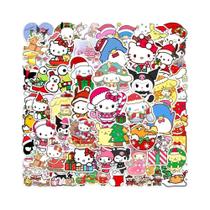 Adesivos Kawaii De Natal Sanrio Hello Kitty 50PCS Brinquedos Para Crianças Adesivos Divertidos De