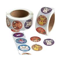 Adesivos Kawaii De Pokémon 500PCS Pikachu Charizard Redondos Para Graffiti E Brinquedos