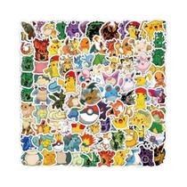 Adesivos Kawaii Pikachu Pokemon 100PCS Para Laptop, Mala, Skateboard, Guitarra, Telefone, Presente