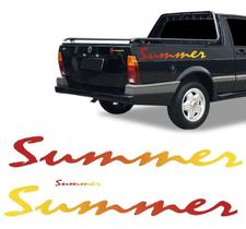 Adesivos Kit Faixa Lateral Saveiro Summer + Adesivo Traseiro