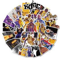 Adesivos Kobe Bryant Anime Cartoon 50 peças de PVC impermeável Adesivos Kobe Bryant Anime Cartoon 50 peças de PVC impermeável