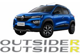 Adesivos Kwid Outsider 2023 Emblema Lateral Modelo Original
