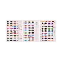 Adesivos Labubu Olho De Coração DIY Em Tecido Série Senha Acessórios Para Cílios