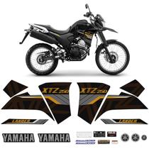 Adesivos Lander Xtz 250 2020 Moto Preta + Emblemas Yamaha Adesivos Lander Xtz 250 2020 Moto Preta + Emblemas Yamaha