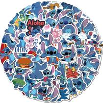 Adesivos Lilo & Stitch Impermeáveis para Garrafas de Água - 50 Unidades