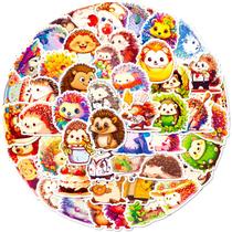 Adesivos Little Hedgehog Anime Waterproof Vinyl S 50 unidades