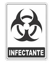 Adesivos Lixo Infectante 20x15cm 3 Unidades