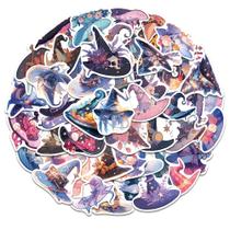 Adesivos Magics Hats, vinil impermeável, anime, 50 unidades/lote Adesivos Magics Hats, vinil impermeável, anime, 50 unidades/lote