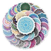 Adesivos Mandala Flower em vinil impermeável 50 unidades/lote