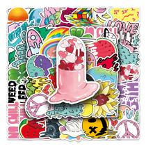 Adesivos Melting Pattern Love Vinyl à prova d'água 50 unidades/lote Adesivos Melting Pattern Love Vinyl à prova d'água 50 unidades/lote
