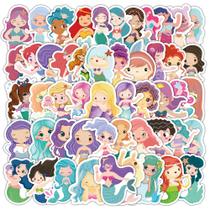 Adesivos Mermaids Waterproof Vinyl Anime 60 unidades/lote 5-7 cm Adesivos Mermaids Waterproof Vinyl Anime 60 unidades/lote 5-7 cm