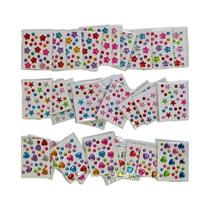 Adesivos Mini Diamante Coloridos 30 Estilos DIY Decoração Acrílica 3D Para Crianças E Estudantes