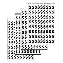 Adesivos Mini para Planner Símbolo de Dólar 144 Peças Fosco