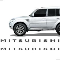 Adesivos Mitsubishi Friso Lateral Para Pajero Tr4 Grafite