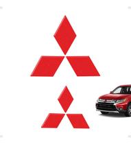 Adesivos Mitsubishi Outlander 2016 Emblema Vermelho Genérico Adesivos Mitsubishi Outlander 2016 Emblema Vermelho Genérico