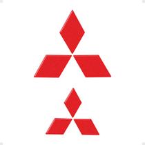 Adesivos Mitsubishi Outlander 2016 Emblema Vermelho Genérico Adesivos Mitsubishi Outlander 2016 Emblema Vermelho Genérico