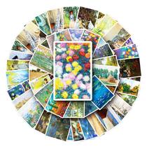 Adesivos Monets Oils, vinil impermeável, anime, 50 unidades/lote, 5-7 cm