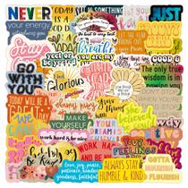 Adesivos Motivational Quote, 50 unidades, aquarela estética