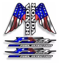 Adesivos Moto Bandeira Estados Unidos Resinado Wb 606